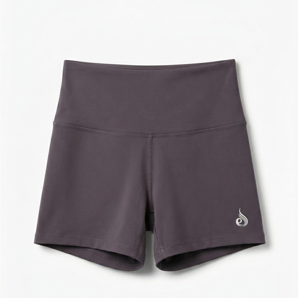 RYDERWEAR Women's Gray High-Waisted Shorts Workout